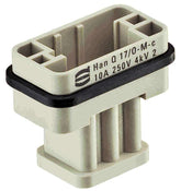 Harting Han Q Insert, crimp term. male, 17 contacts, 10A Harting